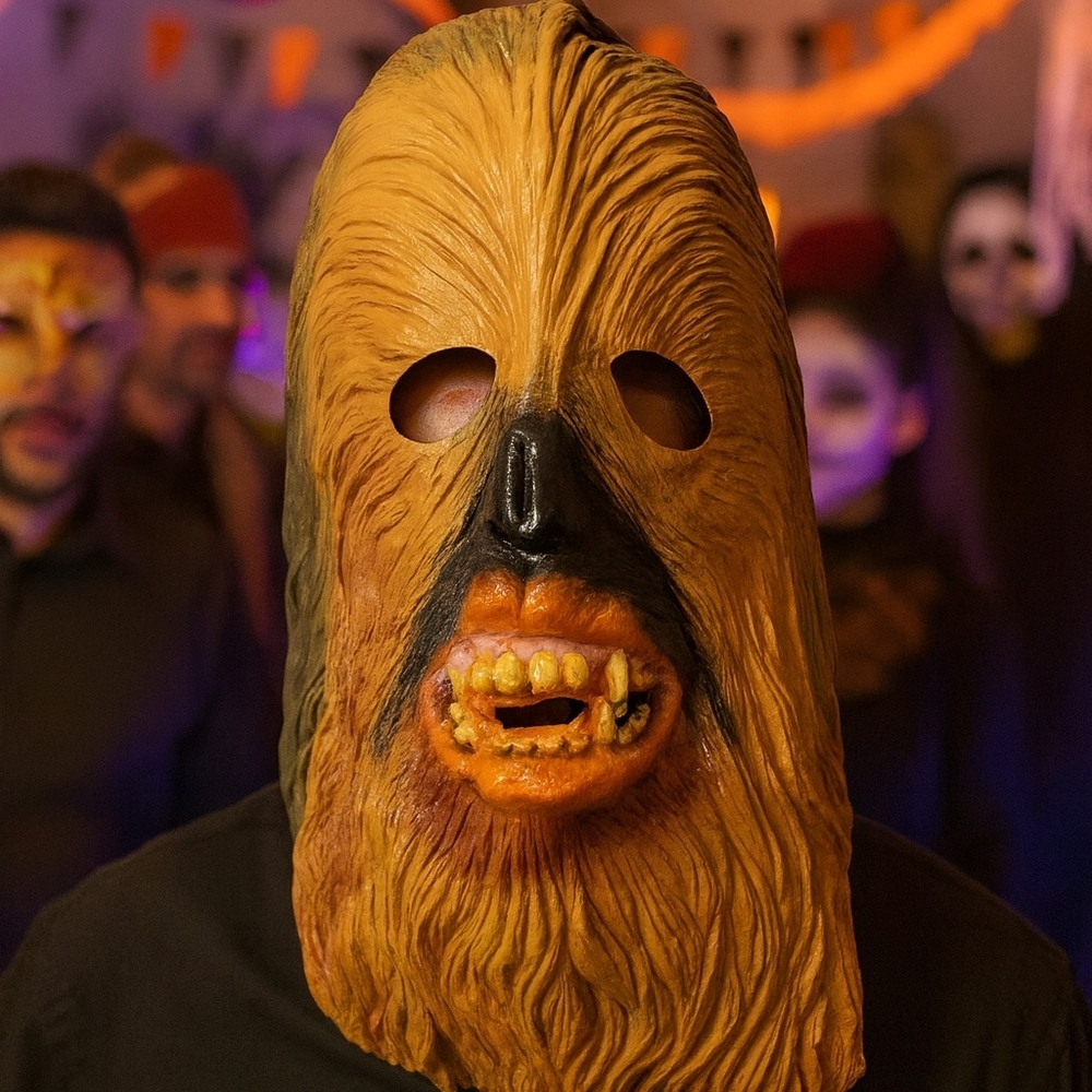 Rubies Chewbacca Mask 2010 Star Wars Costume Halloween Lucas Film‎